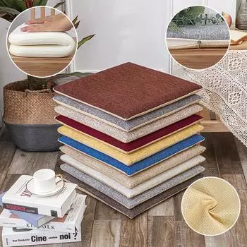 1 шт. подушка из хлопка с эффектом памяти, съемная, моющаяся, для дивана, для столовой, сада, дома, кухни, офиса, кресла, подушки для сидений, Coussin En ponge 35X24cm