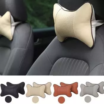 1 шт., подушки для шеи автомобиля, подушка для подголовника автомобиля, аксессуары для сидений, универсальная защитная подушка для спинки, автомобильные аксессуары для интерьера чёрный