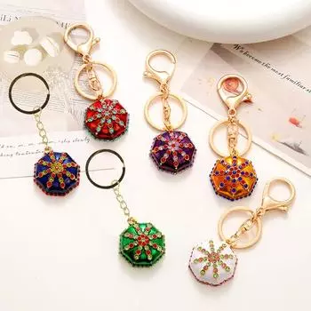 1 шт. Подвеска-брелок в виде шляпы из сплава «Цветочек» Винтажная квадратная шляпа в стиле Синьцзян, аксессуары, сувенирные украшения красный