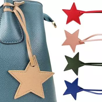 1 шт. подвеска для багажа, аксессуары, сумка, подвеска, модный брелок, подарок, пятиконечная звезда, пряжка, искусственная кожа