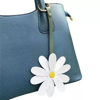 1 шт. подвеска для багажа, брелок-цветок, многофункциональные аксессуары в виде ромашки, декоративная сумка из искусственной кожи, модное украшение розы красного