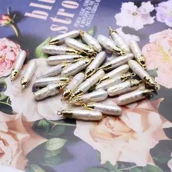 1 шт. подвеска из искусственного жемчуга белого цвета в стиле барокко, нестандартные подвески в стиле бохо для самостоятельного изготовления ювелирных изделий, ожерелья, брелока, подвесного декора, аксессуаров, поделок 30,6 см 1Pc/30.6cm белый