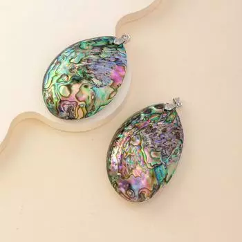 1 шт. Подвеска из ракушки, натуральный абалоне, для изготовления ювелирных изделий, ожерелья, браслета, аксессуара, размер 28x40 мм 28x40mm