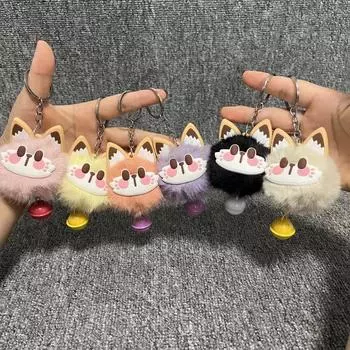 1 шт. Подвеска на сумку, счастливый рюкзак, аксессуар, милый подарок, декор, мультяшная кошка, кукла, плюшевый брелок синий