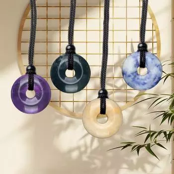 1 шт. подвеска ожерелье мода мир пряжка ожерелье унисекс цепочка на шею плетеные цепи подарки подходит кристалл камень повседневная одежда