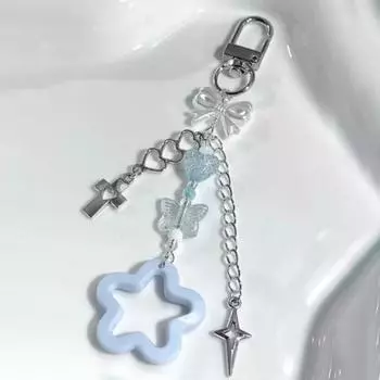 1 шт. подвеска в виде банта с кисточкой, ручная работа, брелок с бисером «Волна на Землю», брелок в виде меча Купидона, украшение своими руками as the picture