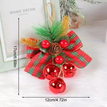 1 шт. Подвеска в виде галстука-бабочки, рождественские украшения, аксессуары для колокольчиков, елочные украшения своими руками для улицы