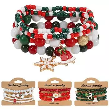 1 шт. Подвеска в виде снежинки в виде Санта-Клауса на рождественскую елку, складная, высокоэластичная, регулируемая, рождественский подарок