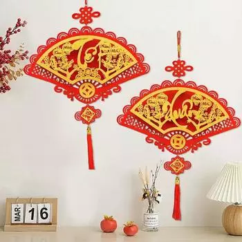 1 шт. Подвески с кисточками в китайском стиле, подвеска в виде лунного Нового года, традиционное вьетнамское украшение для дома, талисман на удачу