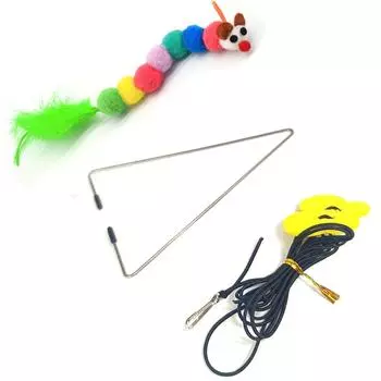 1 шт. Подвесная на дверь игрушка-червячки для кошек для самостоятельной игры для скучающих домашних кошек, интерактивная игрушка для котят всех пород, охота, физические упражнения, скука 16inch