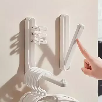 1 шт. Подвесная складная вешалка для одежды, штанга без проколов, органайзер для ванной комнаты