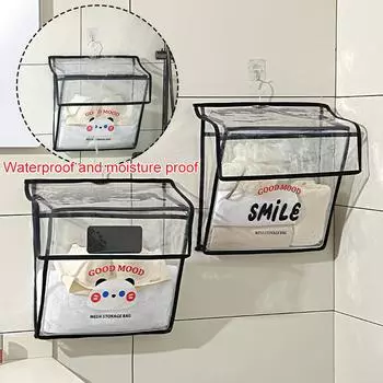1 шт. подвесная сумка для хранения сумка для хранения прозрачная душевая комната водонепроницаемая складная высокая вместимость бытовая настенная