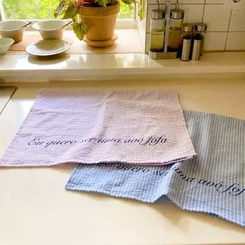 1 шт. Подвесная ткань Ins Полосатая подставка для столовых приборов в корейском стиле Подставка под стакан Милое украшение для рабочего стола Изысканная фоновая ткань для фотографий зелёный