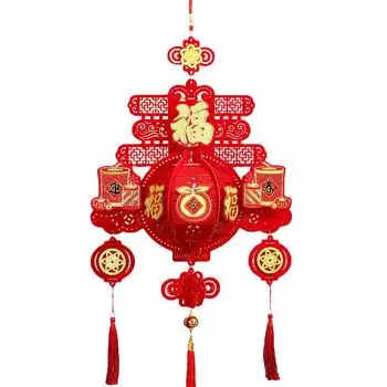 1 шт. подвесное украшение 3D весенний фестиваль декор утолщенный китайский Новый год 2025 фонарь удача нетканые красные фонарики