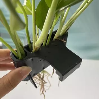 1 шт. подвесной держатель для аквариумных растений, чашки для аквариумных растений, горшок для водных растений с отверстием 9x9x6cm
