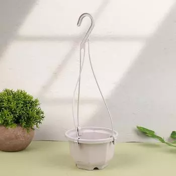 1 шт. подвесной восьмиугольный цветочный горшок пластиковый цветок суккулент орхидея подвесной горшок белый