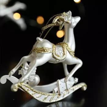 1 шт., подвесные украшения из белого золота, ангелы, олень, белые подвески, подвески
