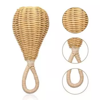 1 шт., погремушки из ротанга ручной работы, развивающие игрушки для детской кроватки, мобильный колокольчик