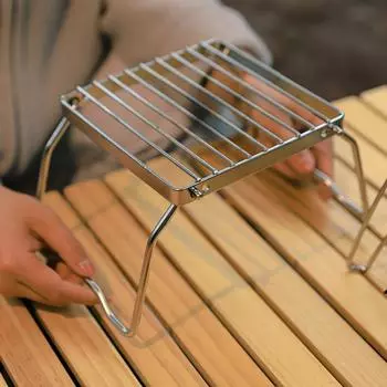 1 шт. походный гриль со складными ножками-решетка для гриля из нержавеющей стали-подставка для костра-портативная решетка для гриля для походов/кемпинга/походов/пикника/путешествий