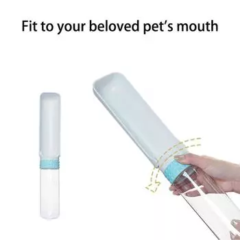 1 шт. Поилка для домашних животных, Поилка для домашних животных, Складная портативная многофункциональная поилка для выгула собак на открытом воздухе, Товары для животных синий