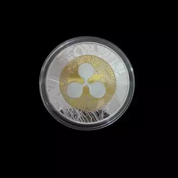 1 шт. покрытая монета Ripple Xrp Crypto памятная монета Ripple Xrp для коллекционеров