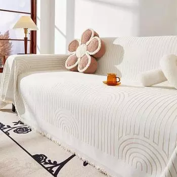 1 шт., покрывало для дивана, современное декоративное полотенце для гостиной, 1/2/3/4 сиденья, простой и щедрый, универсальный синел для четырех сезонов 180x130cm