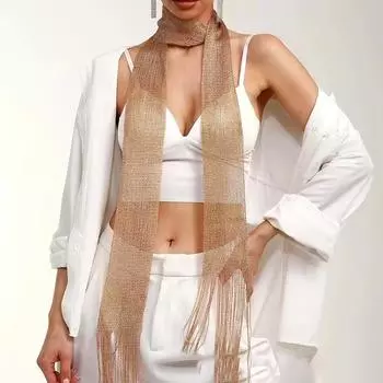 1 шт. полиэстер универсальный ленточный шарф темперамент кисточка популярный ремень для брюк сумка шарф сплошной цвет чёрный