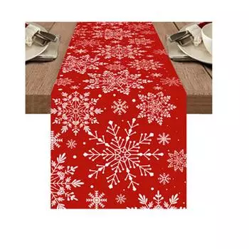 1 шт., полиэстеровая новогодняя скатерть Navidad Natal Noel, Рождественская дорожка для стола, веселый домашний декор