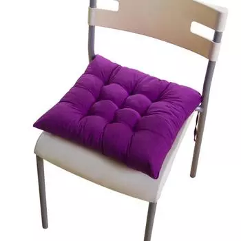 1 шт. полиэстеровая подушка для украшения дома, однотонные подушки для сидений, мягкие квадратные подушки для сада, домашний текстиль, плотные, толстые 41cm оранжевый