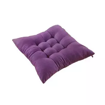 1 шт. полиэстеровые мягкие подушки однотонные квадратные садовые толстые подушки для стульев из текстиля для дома толстые подушки для сидений украшение дома 41CM темно-фиолетового