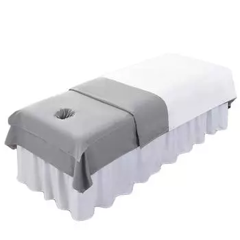 1 шт. полиэстеровый моющийся защитный чехол быстросохнущий простыня спа массажные покрывала салон красоты покрывало для массажной терапии 50x80cm розовый