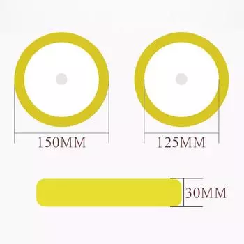 1 шт., полировальная подушка, 6 дюймов, автомобильная полировальная губка для автомобилей, яхт, умеренное окисление царапин жёлтый