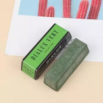 1 шт. полировальный воск из нержавеющей стали, твердый восковой блок, блеск с тонкой полировкой зелёный