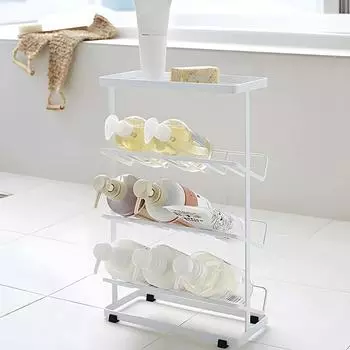 1 шт. Полка для душа в ванной комнате, полка для хранения туалетных принадлежностей, полка с защитой от смещения белый