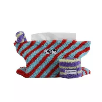 1 шт. полосатая модная полиэфирная волокнистая настольная декоративная сумка для салфеток в скандинавском стиле коробки для салфеток туалетная бумага из овечьей шерсти