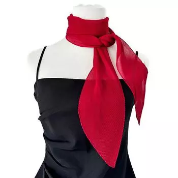 1 шт. полосатый универсальный длинный полосатый шарф в западном стиле из шелка, однотонный, с эффектом раздавливания морщин королевский синий