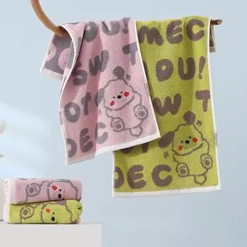 1 шт. Полотенце детское хлопковое А класс хлопковое полотенце утолщенное впитывающее бытовое полотенце для мытья лица многоцелевое использование впитывающие полотенца 25*50cm