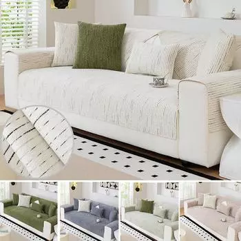 1 шт. Полотенце для дивана Simplicity, нескользящий дизайн, однотонный утолщенный защитный чехол для дивана, устойчивый к царапинам от домашних животных, моющиеся подушки для дивана A-70X70