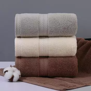 1 шт. Полотенце из хлопка класса А, 32 нити хлопка, утолщенные, 135 г, простая атласная вышивка, бытовое впитывающее полотенце, хлопок класса А, многоцелевые полотенца для использования 35*75cm