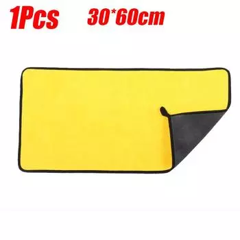 1 шт. Полотенце из микрофибры, автомобильное полотенце из микрофибры, салфетка для мытья автомобиля, впитывающее полотенце для сушки автомобиля