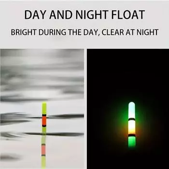 1 шт. поплавки для ловли большого карпа, электрические поплавки с ярким хвостом и 2 батареями 425, аксессуары для рыбалки на открытом воздухе