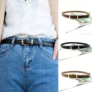 1 шт. поясной ремень простой пояс модный пряжка роскошный ремень кожаный регулируемый