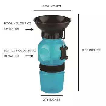 1 шт. Портативная бутылка для воды для собак, еда и контейнер для хранения для собак, дорожные поилки, кормушка, аксессуар для домашних животных XS