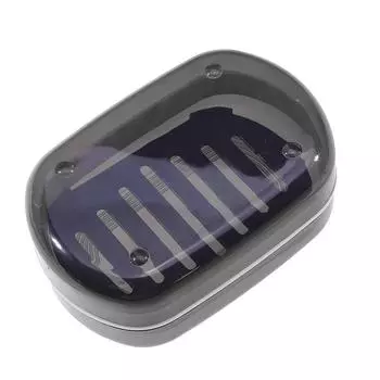 1 шт., портативная мыльница, пластиковая мыльница, бытовая ванная комната, сливной поднос для мыла, мыльница для душевой комнаты с крышкой белый