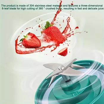 1 шт. Портативная соковыжималка с небольшой зарядкой, чашка для соковыжималки, многофункциональные кухонные принадлежности, инструмент, подарок фиолетовый