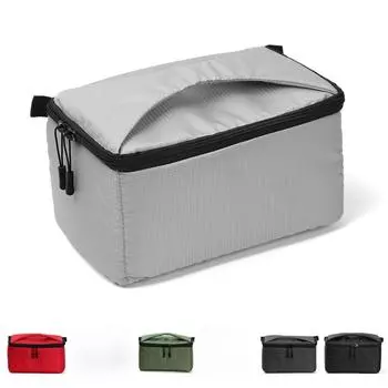 1 шт. Портативная водонепроницаемая сумка для зеркальной фотокамеры DSLR с мягкой вставкой для Canon Sony чёрный