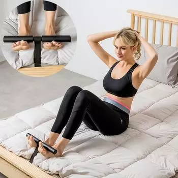 1 шт., портативное устройство для сидения в помещении, помощник для тренировки брюшного пресса, дверь для сидения, бар для сидения, фитнес-хрусты, руки, талия, живот, упражнения для живота, похудение чёрный
