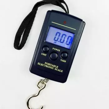 1 шт. портативные 40 кг/10 г электронные подвесные цифровые карманные весы для рыбалки с крючком With backlight