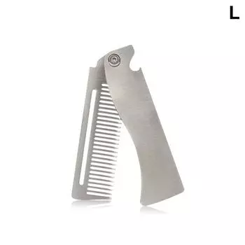 1 шт. Портативные расчески для бороды Портативные складные карманные расчески для мужчин Расчески для укладки волос с маслом для мужчин и женщин L