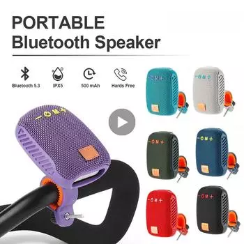 1 шт. портативный Bluetooth динамик беспроводной радио FM сабвуфер динамик музыкальный сабвуфер мини водонепроницаемый маленький Mp3 чёрный